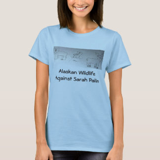 Alaskan Wildlife tegen Sarah Palin T-shirt