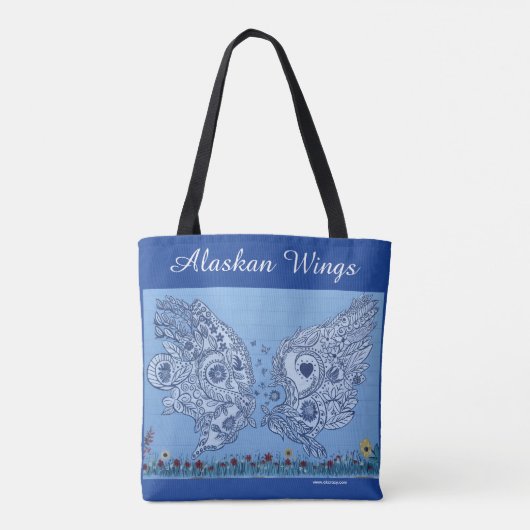 Alaskan Wings Tote Tas (Achterkant)