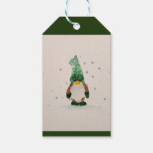 Alaskan Winter Gnome Gift Label