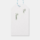 Alaskan Winter Gnome Gift Label Cadeaulabel (Achterkant)