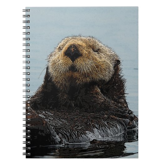 Alaskan Zee Otter-laptop Notitieboek (Voorkant)