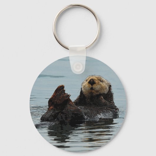 Alaskan Zee Otter Sleutelhanger (Voorkant)