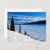 Alaskanlandschap, met opschrift, briefkaart (Voorkant / Achterkant)