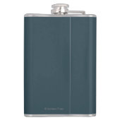 AlaskaRailroad en Fireweed Vintage Travel Heupfles (Achterkant)