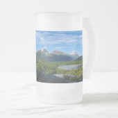 Alaska's Exit Glacier Valley Frosted Glass Beer Mu Matglas Bierpul (Voorkant rechts)