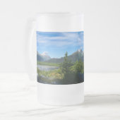 Alaska's Exit Glacier Valley Frosted Glass Beer Mu Matglas Bierpul (Voorkant links)