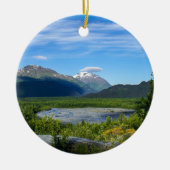 Alaska's Exit Glacier Valley Keramisch Ornament (Voorkant)