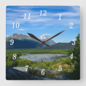 Alaska's Exit Glacier Valley Wandklok (Voorkant)