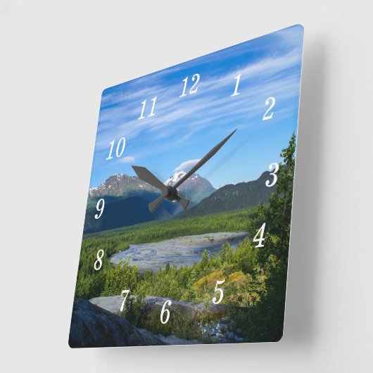 Alaska's Exit Glacier Valley Wandklok (Hoek)