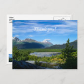 Alaska's Exit Gletsjerdal Dank U Briefkaart (Voorkant / Achterkant)