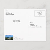 Alaska's Exit Gletsjerval Bedankt Briefkaart (Achterkant)