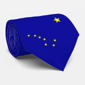 Alaska's Flag Stropdas (Opgerold)