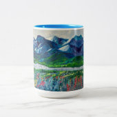 Alaska's Mountains & Fireweed 15oz mok (Center)