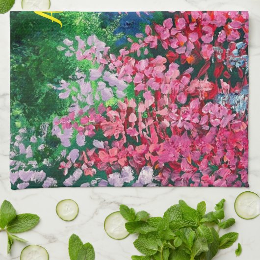 Alaska's Mountains & Fireweed Kitchen Towel Theedoek (Gevouwen)