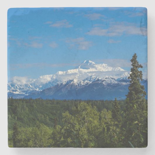 Alaska's Mt. McKinley Stenen Onderzetter (Voorkant)