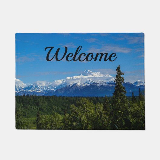 Alaska's Mt. McKinley Welcome Doormat Deurmat (Voorkant)