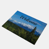 Alaska's Mt. McKinley Welcome Doormat Deurmat (Schuin)