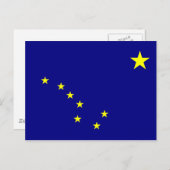 Alaska's vlag briefkaart (Voorkant / Achterkant)
