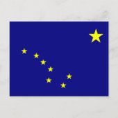 Alaska's vlag briefkaart (Voorkant)
