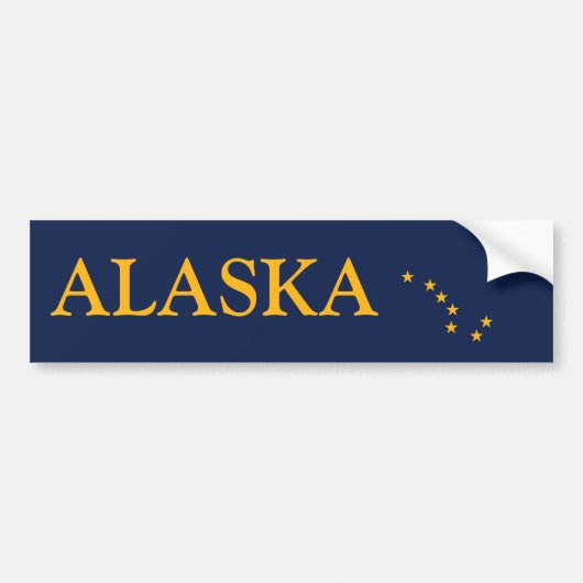 Alaska's vlag bumpersticker (Voorkant)