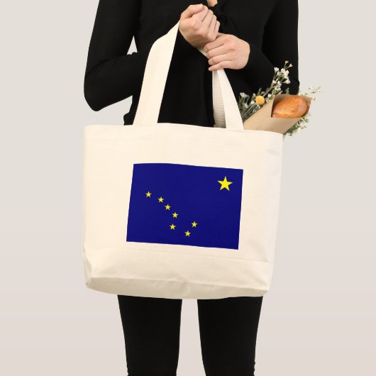 Alaska's vlag grote tote bag (Voorkant (product))