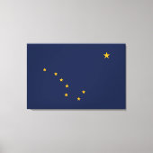 Alaska's vlag ingepakt canvas (Voorkant)
