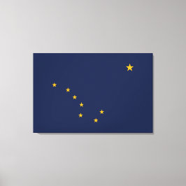 Alaska's vlag ingepakt canvas