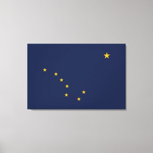 Alaska's vlag ingepakt canvas afdruk (Voorkant)
