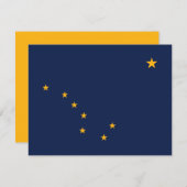Alaska's vlag kaart (Voorkant / Achterkant)