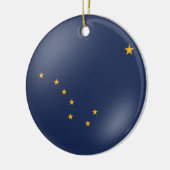 Alaska's vlag keramisch ornament (Links)