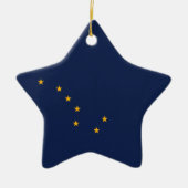 Alaska's vlag keramisch ornament (Voorkant)