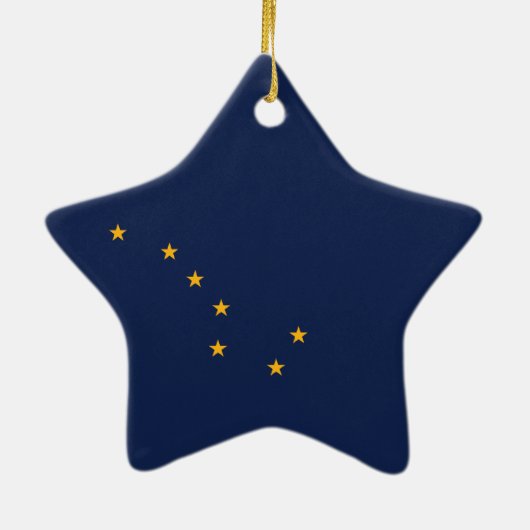 Alaska's vlag keramisch ornament (Achterkant)