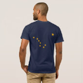 Alaska's vlag (op de rug) T-Shirt (Achterkant volledig)
