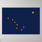 Alaska's vlag poster (Voorkant)