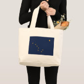 Alaska's Vlag Zak Grote Tote Bag (Voorkant (product))