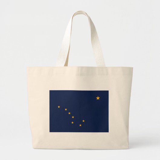 Alaska's Vlag Zak Grote Tote Bag (Voorkant)