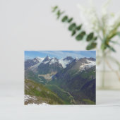 Alaskische door gletsjers uitgesleten vallei briefkaart (Staand voorkant)