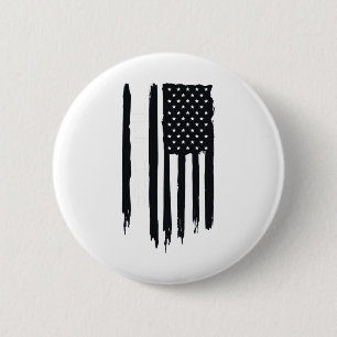 Alaskische Ruw Toendra Amerikaanse Vlag Vs  Ronde Button 5,7 Cm