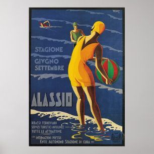Alassio, Italië Poster