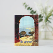 Alassiokust, Italië, uitzicht van de boog,  Briefkaart (Staand voorkant)