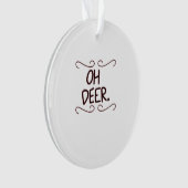 Alastor Oh Deer Creatief Kunstontwerp Ornament (voorkant)