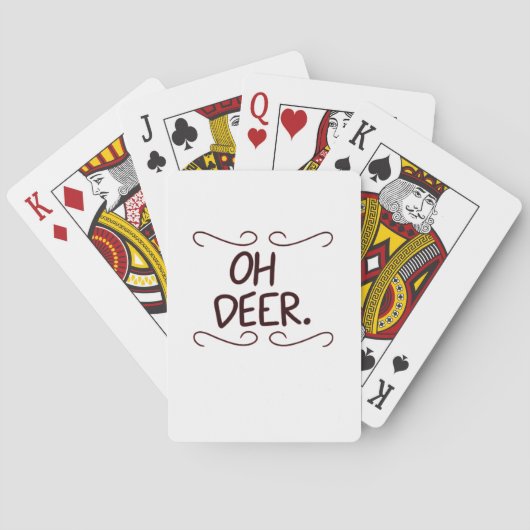 Alastor Oh Deer Creatief Kunstontwerp Pokerkaarten (Achterkant)