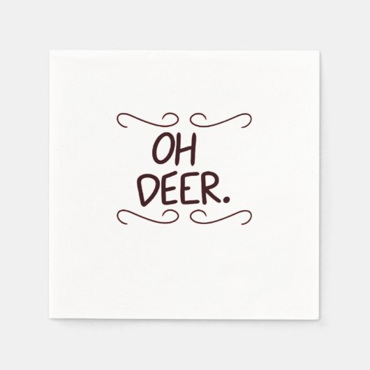 Alastor Oh Deer Creatief Kunstontwerp Servet (Voorkant)