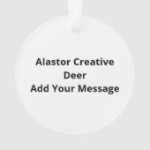 Alastor Oh Deer Creative Art Desig Acryl ornament (achterkant)