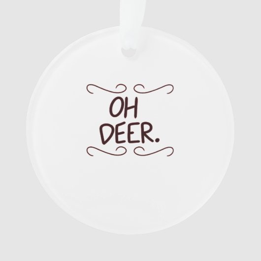 Alastor Oh Deer Creative Art Desig Acryl ornament (voorkant)