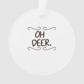 Alastor Oh Deer Creative Art DesigAcrylic Ornament (voorkant)