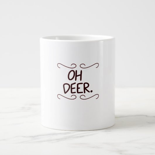 Alastor Oh Deer Creative Art Design Grote Koffiekop (Voorkant)