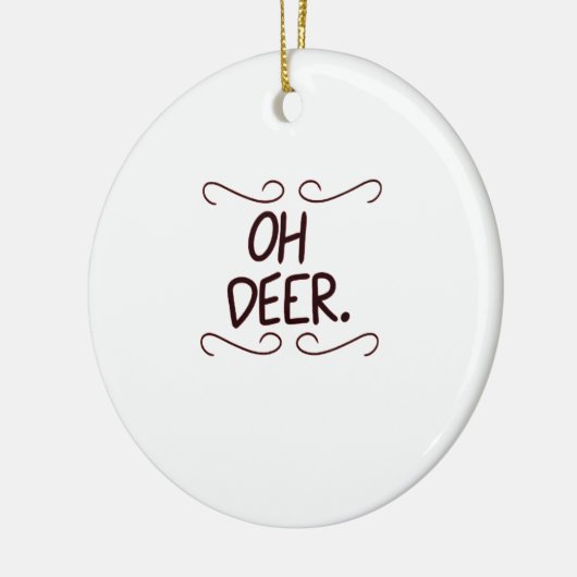Alastor Oh Deer Creative Art Design Keramisch Ornament (Links)