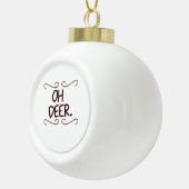 Alastor Oh Deer Creative Art Design Keramische Bal Ornament (Rechts)