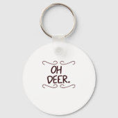 Alastor Oh Deer Creative Art Design Keychain (Voorkant)